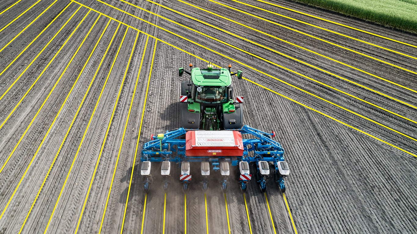 Επάνω όψη τρακτέρ Autopath John Deere